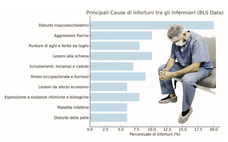 grafico infortuni infermieri