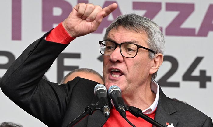 landini cgil sindacato sciopero ansa 2024
