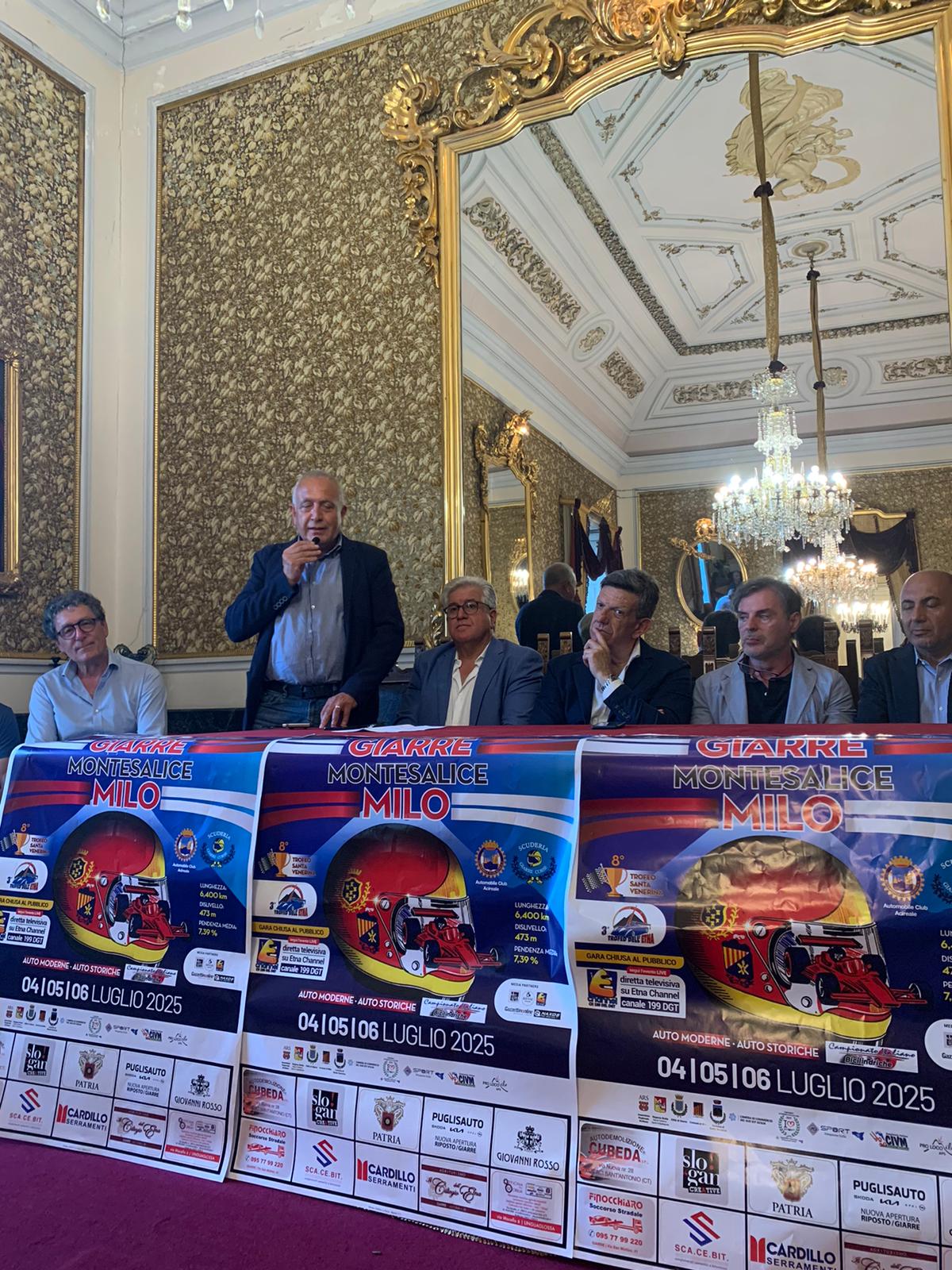 Presentazione Cronoscalata Giarre Montesalice Milo 2