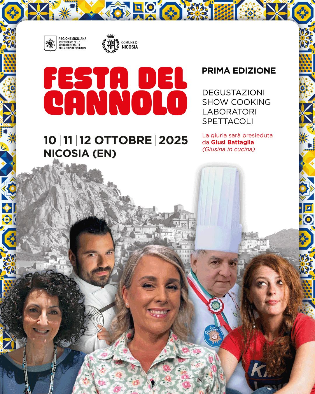 locandina giuria festa cannolo Nicosia
