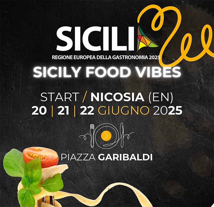 Nicosia locandine SICILIA REGIONE EUROPEA DELLA GASTRONOMIA 2025 A4 compressed 1