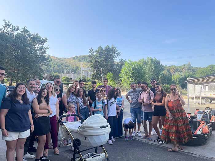 non vedenti al kartodromo