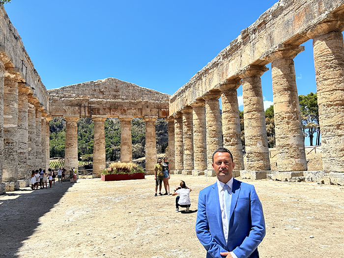 Assessore Scarpinato a Segesta