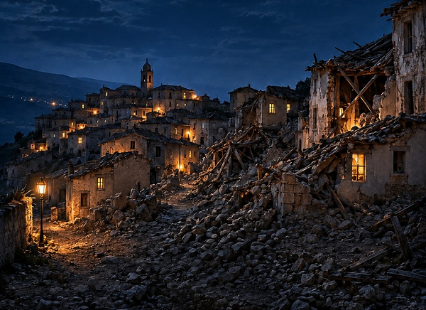 Frana in paese