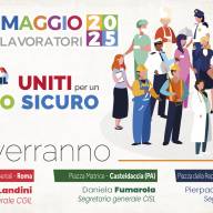 Casteldaccia (PA) - Primo Maggio 2025: la mobilitazione per la sicurezza sul lavoro