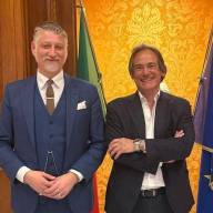 Il Ministro della Cultura Alessandro Giuli in visita alla Fondazione Ettore Majorana di Erice