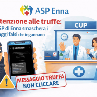 Enna, allarme truffe a nome dell’Asp: attenzione ai messaggi falsi