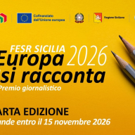 Fondi Ue in Sicilia, al via la quarta edizione del premio giornalistico: domande entro il 15 novembre