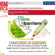 “Città senza barriere”, l’AISM di Enna lancia un concorso artistico per gli studenti